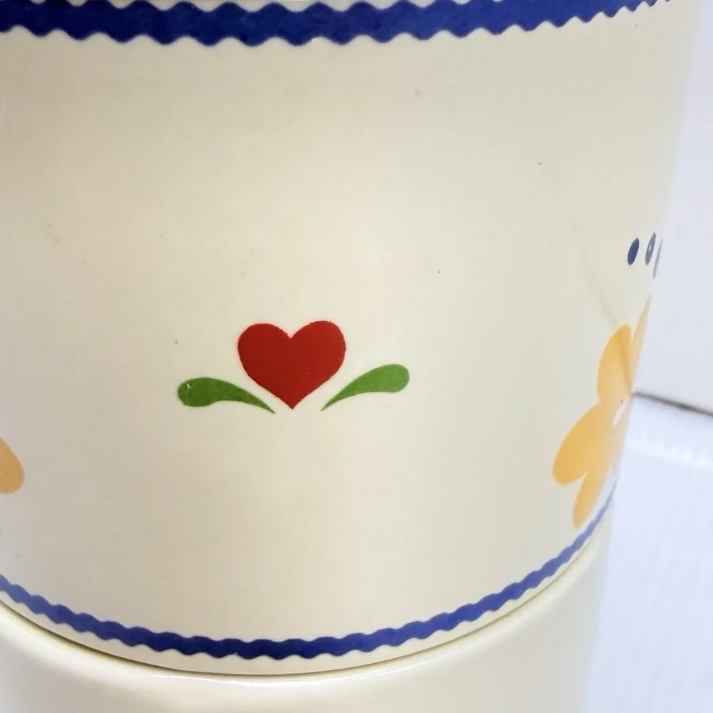 Vintage Folk Art Potpourri Fragrance Warmer Hand Painted Ceramic Tea Light